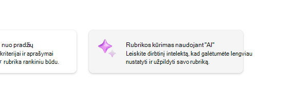 Sukurkite rubriką naudodami DI