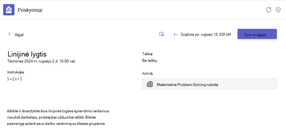 namų darbai