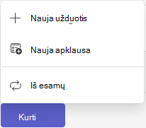 nauja užduotis