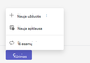 Naujos užduotys