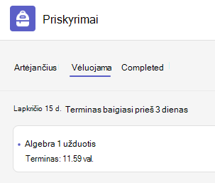 praėjo terminas