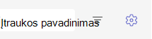 Parametrų ekrano kopija.