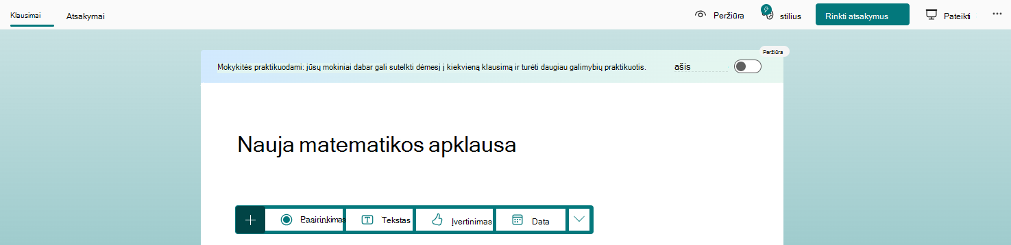 Nauja apklausa