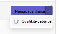 Mygtukas Susitikti dabar
