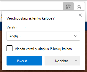 Vertimo patvirtinimo skydas