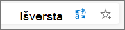 Translate status in the search bar