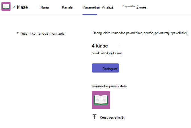 Keisti paveikslėlį