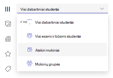 pavieniai mokiniai