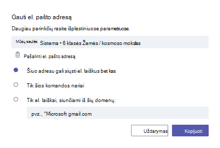 El. laiškų gavimas