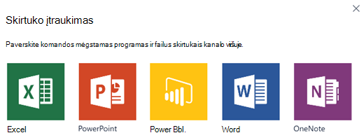 Skirtukų įtraukimas