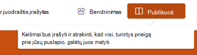 Pakartotinio publikavimo ekrano kopija.