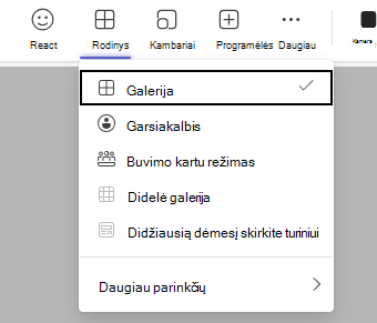 Rodinio ekrano kopija.