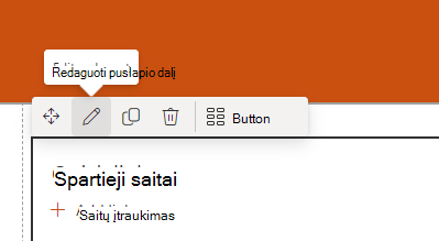 Puslapio dalies ekrano kopija.