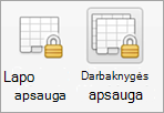 Apsaugos slaptažodžiu mygtukai