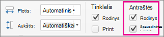 On the Page Layout tab, under Headings, select Print