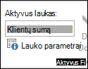 Lauko parametrai juostelėje
