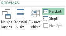 Juostelės komanda Perskirti