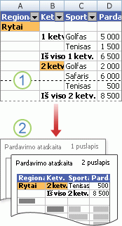 Printing a PivotTable report