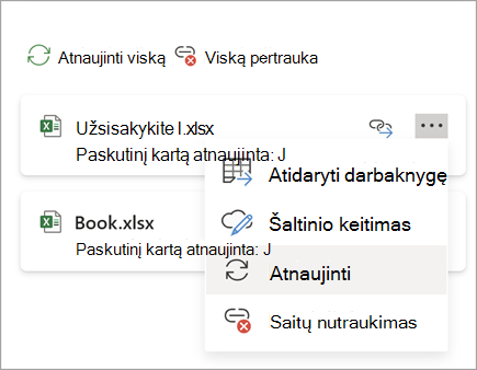 Mygtukas Atnaujinti saitą ekrano kopijos one.png