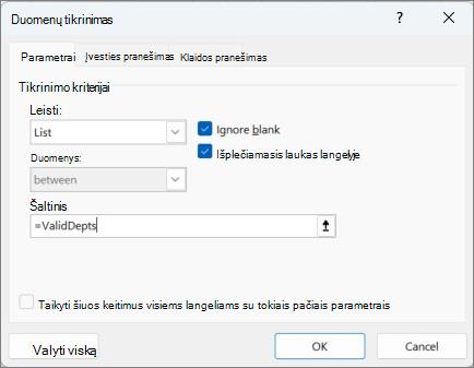 Spustelėkite Valyti viską ir pašalinkite išplečiamąjį sąrašą