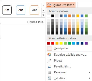 Komanda Figūros užpildas