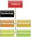 Organizacijos schema su atvirkštinės įtraukos maketu Abi