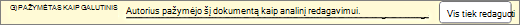 Pažymėta kaip galutinė įspėjimo juosta