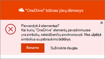 Pervardijimo pranešimo 