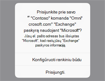 Bakstelėkite Prisijungti, jei naudojate 