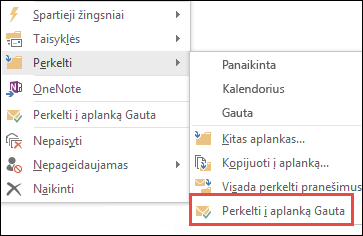 Move to inbox