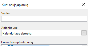Create New Folder dialog box