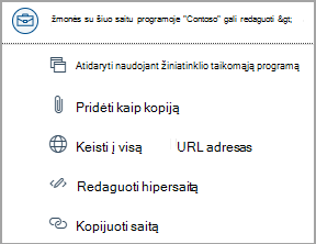 Pasirinkite saitus į 