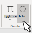 Simbolio įterpimas
