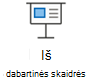 Pradėti skaidrių demonstravimą nuo dabartinės skaidrės.