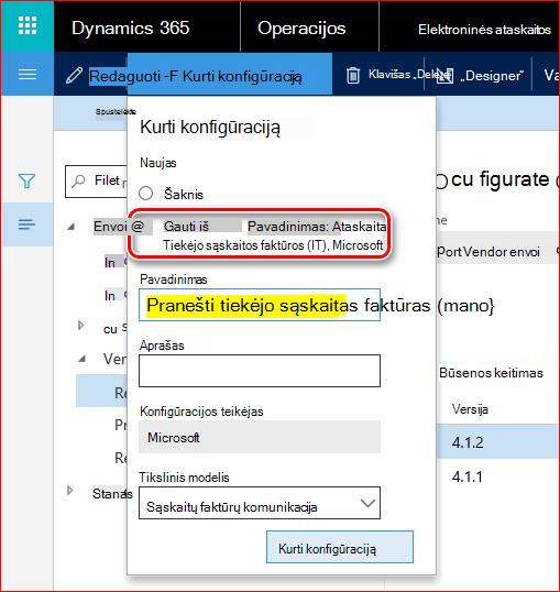 Šiame paveikslėlyje pavaizduota, kaip atsisiųsti ir nustatyti GER konfigūracijas.
