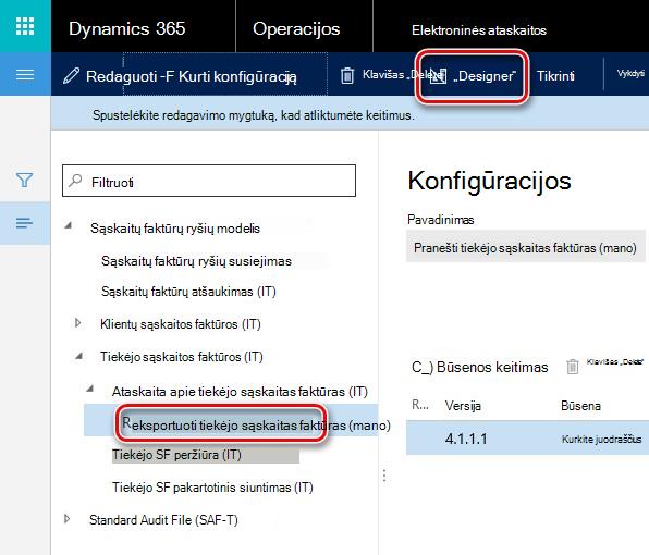 Šiame paveikslėlyje pavaizduota, kaip atsisiųsti ir nustatyti GER konfigūracijas.