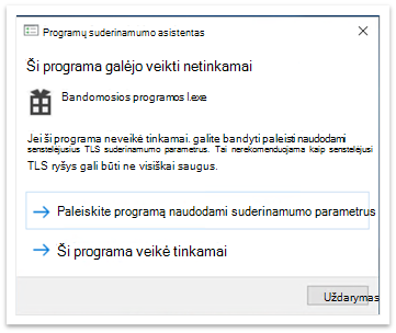 Program Compatibility Assistant popup after closing application