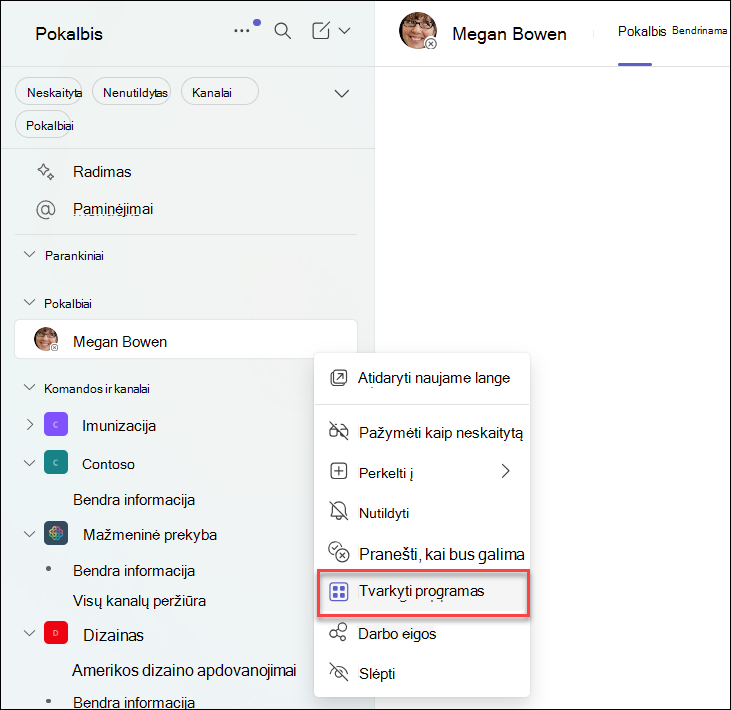 Programų valdymo 