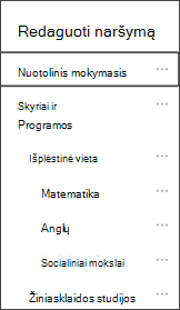 Naršymo redagavimas