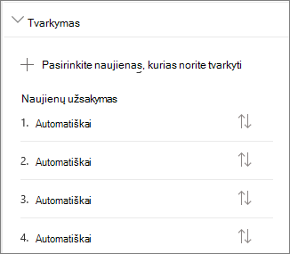 Naujienų skyriaus tvarkymas