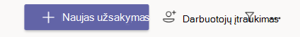 Darbuotojų įtraukimas į programą 