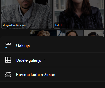 Vaizdo įrašo maketo parinktys