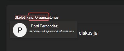 Ekrano kopija, kurioje matyti skelbimo 
