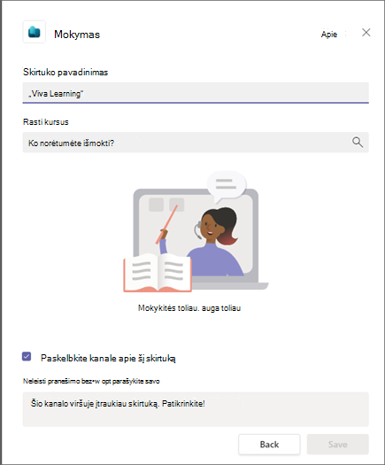 Įveskite skirtuko pavadinimą