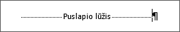 Puslapio lūžio pavyzdys