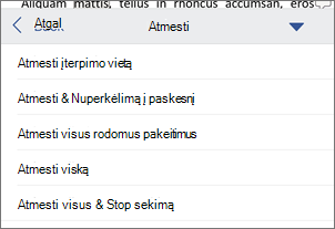 Susektų keitimų atmetimas