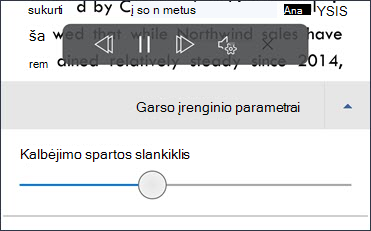 Kalbėjimo spartos slankiklis