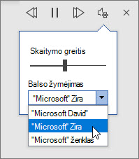 Skaitymo garsiai garso parametrai