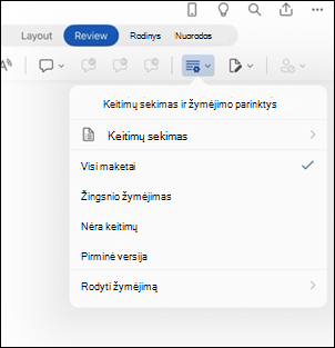 Word for iPad markup options