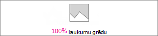 100 procentu laukumu grēdas diagramma